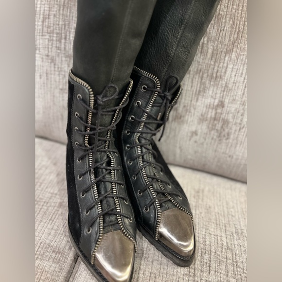 ALEXANDER WANG Mirte Laced Sock Boot🔥37 - Picture 15 of 16